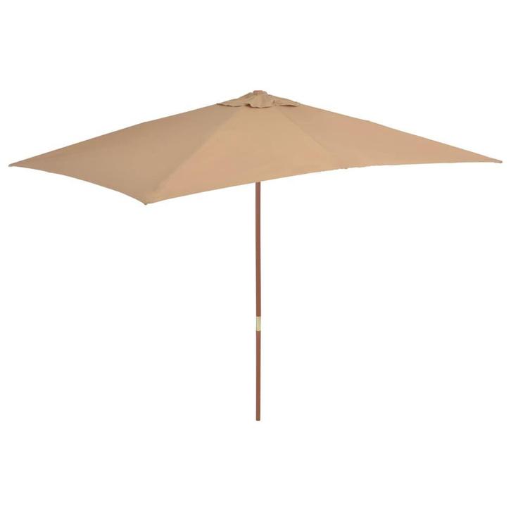 Parasol Taupe | OP = OP | Grote korting!, Tuin en Terras, Parasols, 2 tot 3 meter, Nieuw, Stokparasol, Verzenden