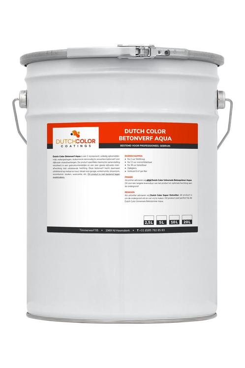 DCC Betonverf Aqua Pro RAL 7015 | Leigrijs 10L, Doe-het-zelf en Bouw, Verf, Beits en Lak, Nieuw, Verzenden