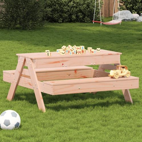 vidaXL Picknicktafel met zandbak voor kinderen massief, Tuin en Terras, Tuintafels, Nieuw, Verzenden