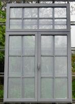 steellook aluminium raam , chassis , venster 140 x 216  9007, Doe-het-zelf en Bouw, 75 tot 150 cm, Raamkozijn, Ophalen of Verzenden