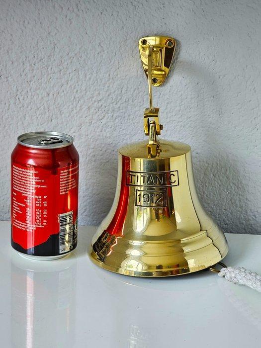 Cloche de quart - Laiton, Touw - modèle Titanic 1912, Antiquités & Art, Art | Objets design