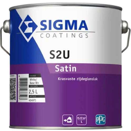 Sigma S2U Satin / Contour PU Satin RAL 7016 | Antracietgrijs, Doe-het-zelf en Bouw, Verf, Beits en Lak, Nieuw, Verzenden