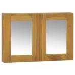 vidaXL Spiegelkast 60x10x40 cm massief teakhout, Verzenden, Nieuw