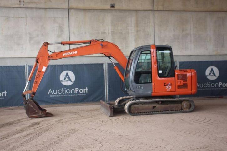 Veiling: Rupsgraafmachine Hitachi Zaxis 70LC Diesel 40kW, Zakelijke goederen, Machines en Bouw | Kranen en Graafmachines, Ophalen