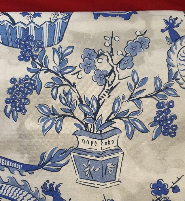 Exclusieve oosterse stof met draken en vazen - Artmaison, Antiek en Kunst, Antiek | Tapijten, Tafelkleden en Textiel