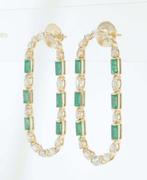 Boucles doreilles - 14 carats Or jaune - 5.02ct. tw.