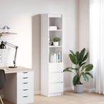 vidaXL Hoge kast 37,5x35x180 cm spaanplaat wit, Huis en Inrichting, Verzenden, Nieuw