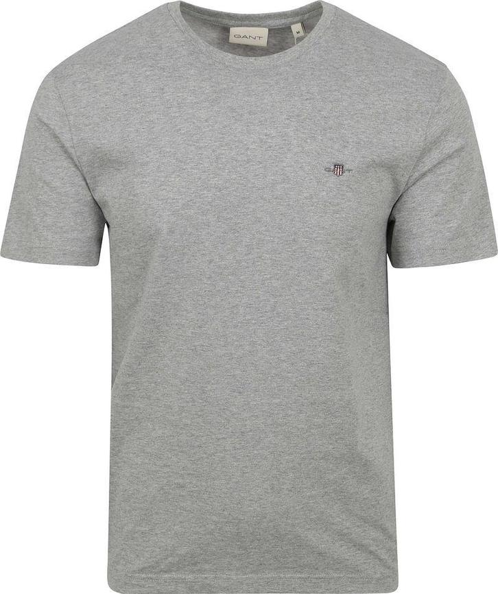 Gant T-shirt Shield Logo Grijs maat Maat 52/54 (L) Heren, Vêtements | Hommes, T-shirts, Envoi