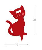 NIEUW - Decoratieve tuinsteker kat oranje 16 x 21 cm, Tuin en Terras, Verzenden, Nieuw