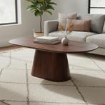 Salontafel Mangohout Mick Capsule Bruin 120 cm, Verzenden