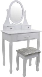 Bruidskaptafel met 3 lades en kantelbare spiegel - Prakti..., Huis en Inrichting, Tafels | Kaptafels, 100 tot 150 cm, Nieuw, Modern