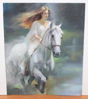 Domingo Alvarez Gomez (1942) - Chica con caballo - NO