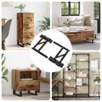 vidaXL Bedliftmechanisme 12 pcs Zwart 340 x 95 x 40 mm IJzer, Doe-het-zelf en Bouw, Verzenden, Nieuw