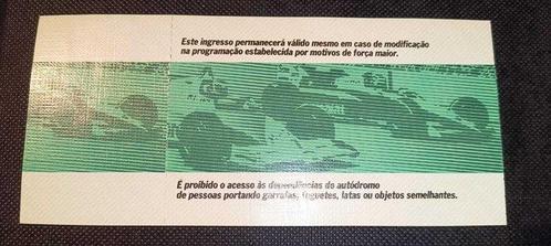 Ayrton Senna - 1985 - Ayrton Senna eerste overwinningsticket, Verzamelen, Automerken, Motoren en Formule 1