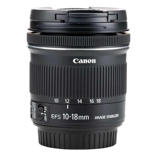 Canon EF-S 10-18mm f/4.5-5.6 IS STM met garantie, Audio, Tv en Foto, Foto | Lenzen en Objectieven, Verzenden