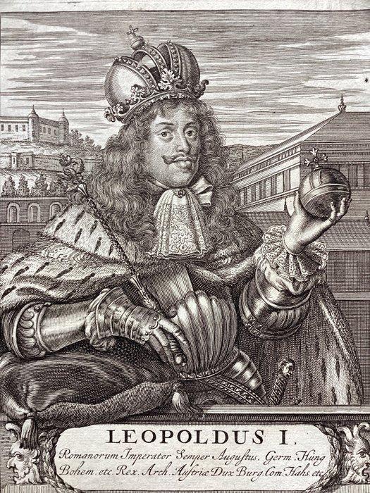 Hendrik Cause (1648-1699) - Portrait of 37th Holy Roman, Antiek en Kunst, Antiek | Boeken en Manuscripten