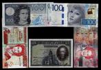 Wereld. - 5 banknotes - various dates  (Zonder Minimumprijs), Timbres & Monnaies, Monnaies | Pays-Bas