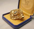 Zonder Minimumprijs - Broche goudfolie/goud doublé -