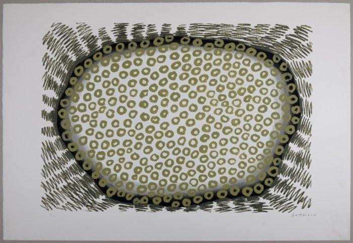 Luis Gordillo (1934) - Composition - Hand-signed, Antiek en Kunst, Antiek | Overige Antiek