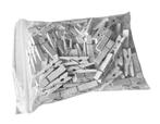 Set van 100 kleine wasknijpers van hout (35 mm, wit), Verzenden, Nieuw
