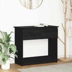 vidaXL Wandtafel met lades 85,5x38,5x74,5 cm zwart, Huis en Inrichting, Tafels | Bijzettafels, Verzenden, Nieuw