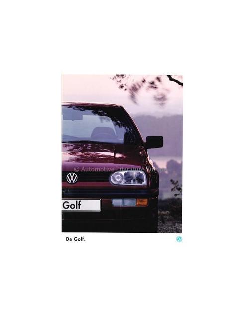 1995 VOLKSWAGEN GOLF BROCHURE NEDERLANDS, Boeken, Auto's | Folders en Tijdschriften, Ophalen of Verzenden