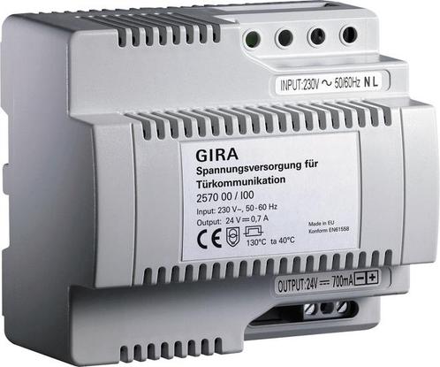 Gira Power Supply Communication de porte - 257000, Bricolage & Construction, Systèmes d'alarme, Envoi