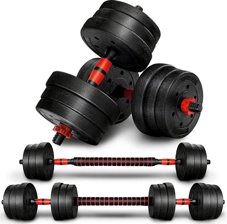 Dumbells set - Gewichten set - Halterset - Verstelbaar - 20, Sports & Fitness, Équipement de fitness, Envoi