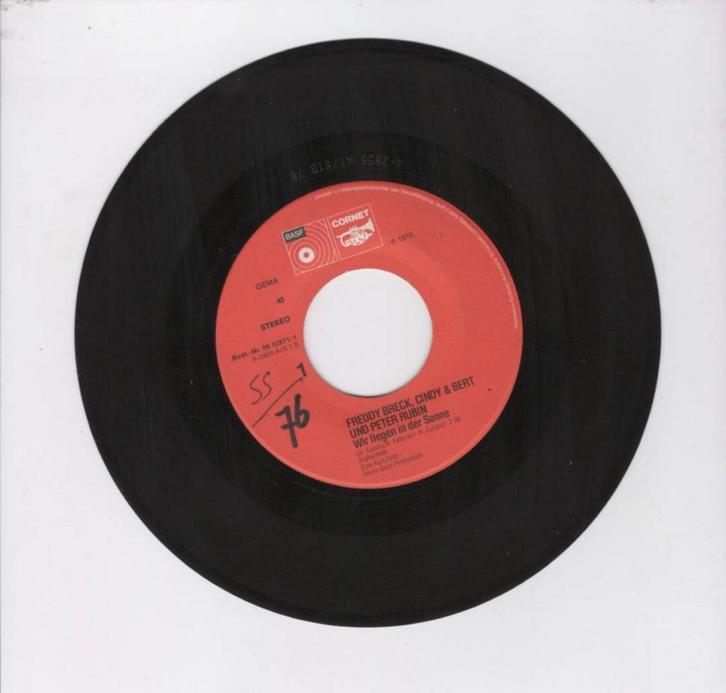 Freddy Breck, Cindy & Bert, Peter Rubin – Wir Liegen In Der, CD & DVD, Vinyles Singles, Enlèvement ou Envoi