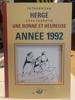 Tintin - Carte de voeux 1992 - Signée Fanny Rémy - 1, Nieuw