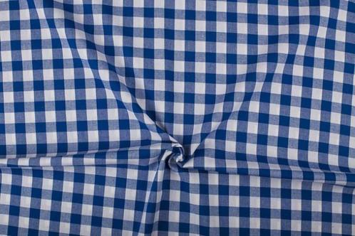 Brabants bont stof blauw - Katoen stof 40m op rol, Hobby en Vrije tijd, Stoffen en Lappen, Verzenden