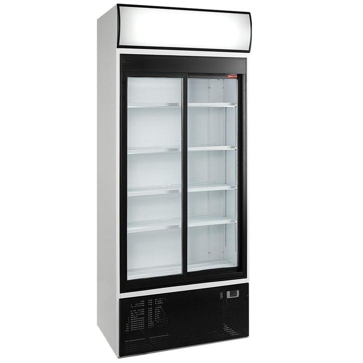 Vitrinekast positieve T°, geventileerd, 760L., 2 schuifdeure, Zakelijke goederen, Horeca | Keukenapparatuur, Koelen en Vriezen