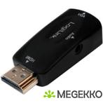 LogiLink CV0107 kabeladapter/verloopstukje HDMI VGA Zwart, Computers en Software, Verzenden, Nieuw