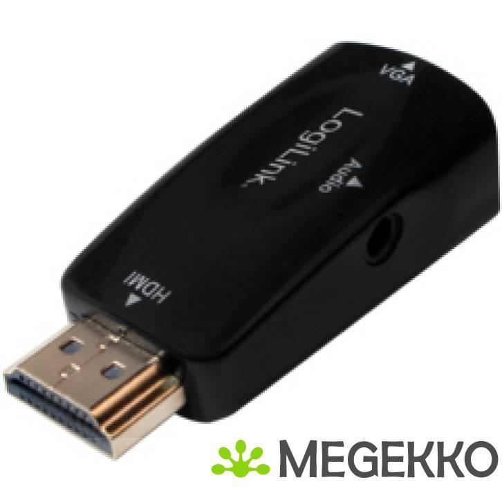 LogiLink CV0107 kabeladapter/verloopstukje HDMI VGA Zwart, Informatique & Logiciels, Ordinateurs & Logiciels Autre, Envoi