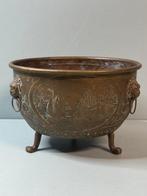 Pot de fleurs - Cache-pot vintage en laiton pour plantes -