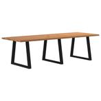 vidaXL Eettafel met natuurlijke rand 280x100x74 cm massief, Huis en Inrichting, Tafels | Eettafels, Verzenden, Nieuw