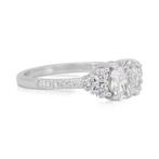 Bague - 18 carats Or blanc - 1.42ct. tw. Diamant (Naturelle), Nieuw