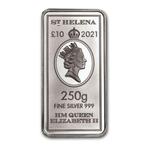 250 gram - Zilver .999 - 2021 250g £10 GBP St Helena East, Postzegels en Munten