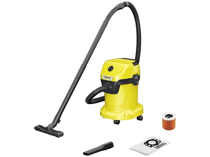 Karcher -  WD 3 V-17/4/20 - Nat- En Droog Stofzuiger - Zwart, Elektronische apparatuur, Stofzuigers, Nieuw, Minder dan 1200 watt