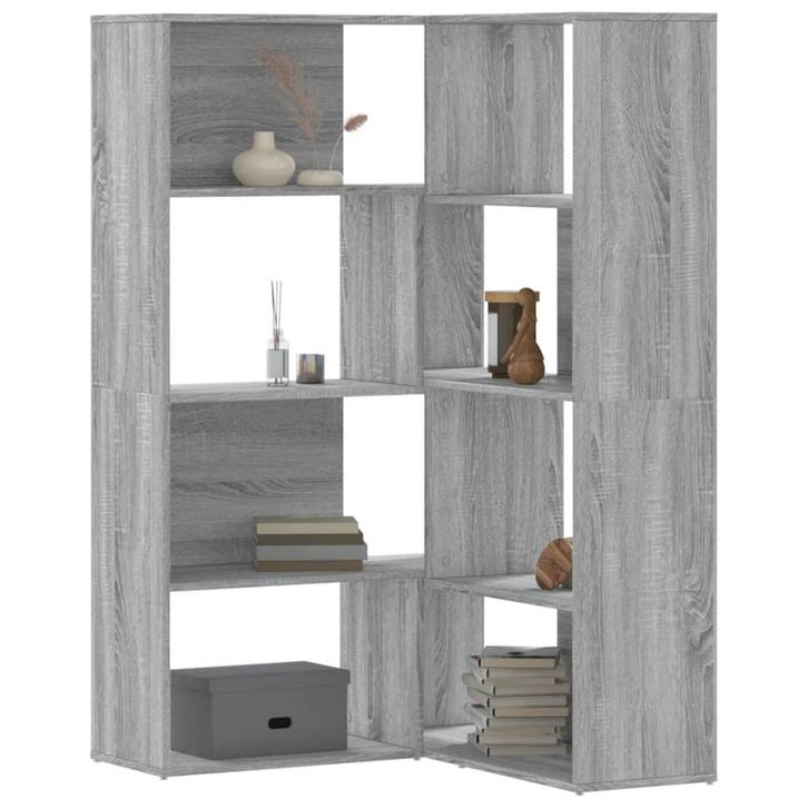 vidaXL Boekenkast 4-laags hoek 85x85x140 cm bewerkt hout, Huis en Inrichting, Kasten | Boekenkasten, Nieuw, Verzenden