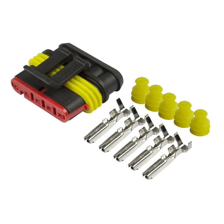 AMP Superseal 5-Polig Female, 0.50mm², Auto-onderdelen, Elektronica en Kabels, Ophalen of Verzenden