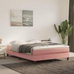 vidaXL Pocketveringmatras 140x190x20 cm fluweel roze, Huis en Inrichting, Slaapkamer | Matrassen en Bedbodems, Verzenden, Nieuw