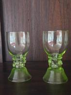 Drinkset (2) - Glas - Antieke uranium roemer, Antiek en Kunst