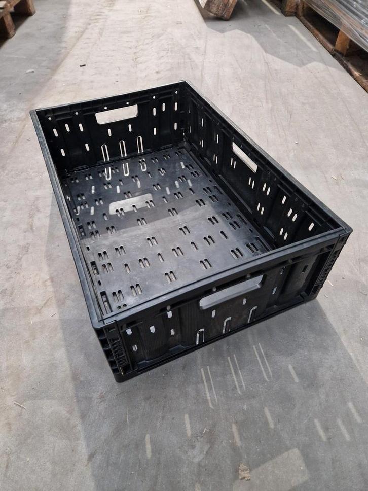 Vouwkrat klapkrat 600x400x190mm 38l zwart type 6419, Doe-het-zelf en Bouw, Kratten en Dozen, Ophalen of Verzenden