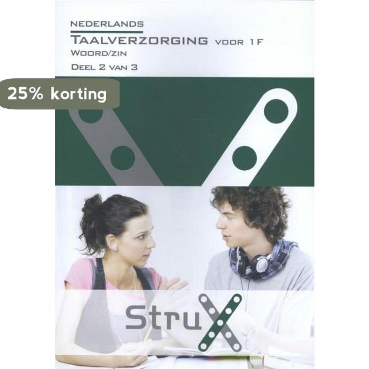 Nederlands Taalverzorging 1F Woord/zin / 2 van 3 / StruX, Boeken, Schoolboeken, Zo goed als nieuw, Verzenden