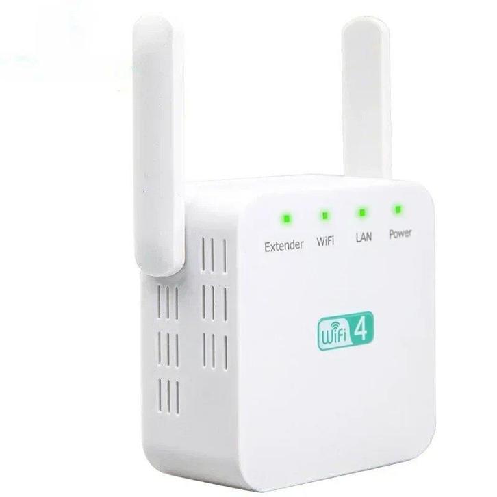DrPhone WR1 - Wifi Versterker / Range Extender- 300mbps -, Computers en Software, Routers en Modems, Nieuw, Verzenden