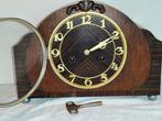 Pendule - Junghans - Art Deco Glas, Hout, Messing -