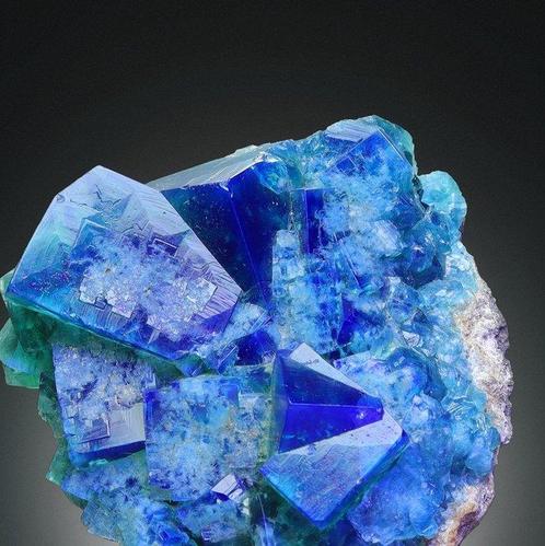 Geen veiling! Fantastische Rogerley-mijn tweeling. FLUORITE, Verzamelen, Mineralen en Fossielen