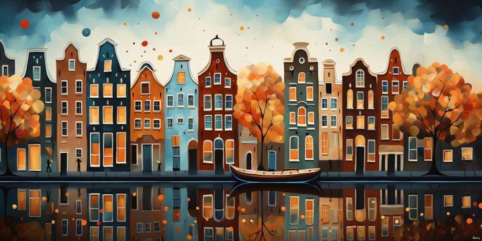 Felix van Horst - Autumn Aglow (XXL), Antiek en Kunst, Kunst | Designobjecten