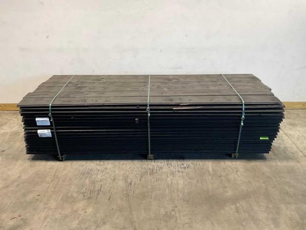 Veiling - 25x Douglas blokhutprofiel 300x19,5x2,8cm zwart, Tuin en Terras, Palen, Balken en Planken, Nieuw